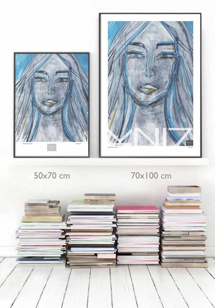 Picture of Vuorjoki Design art prints / posters size comparison
