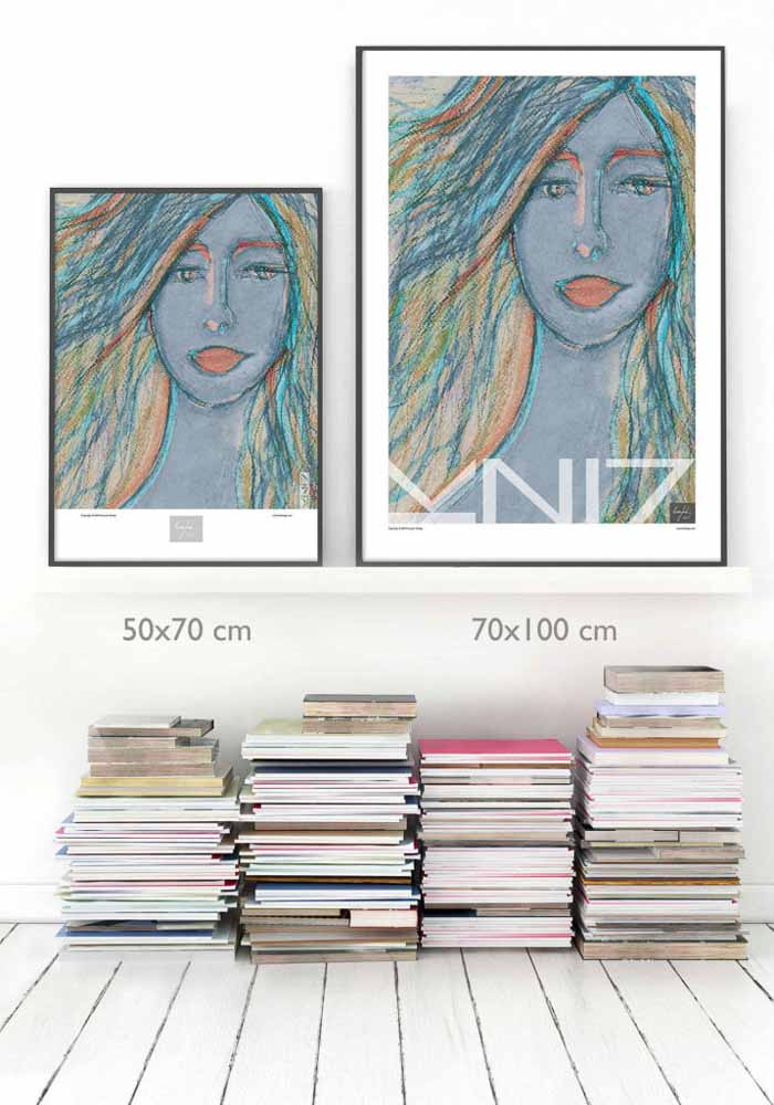 Picture of Vuorjoki Design art prints / posters size comparison